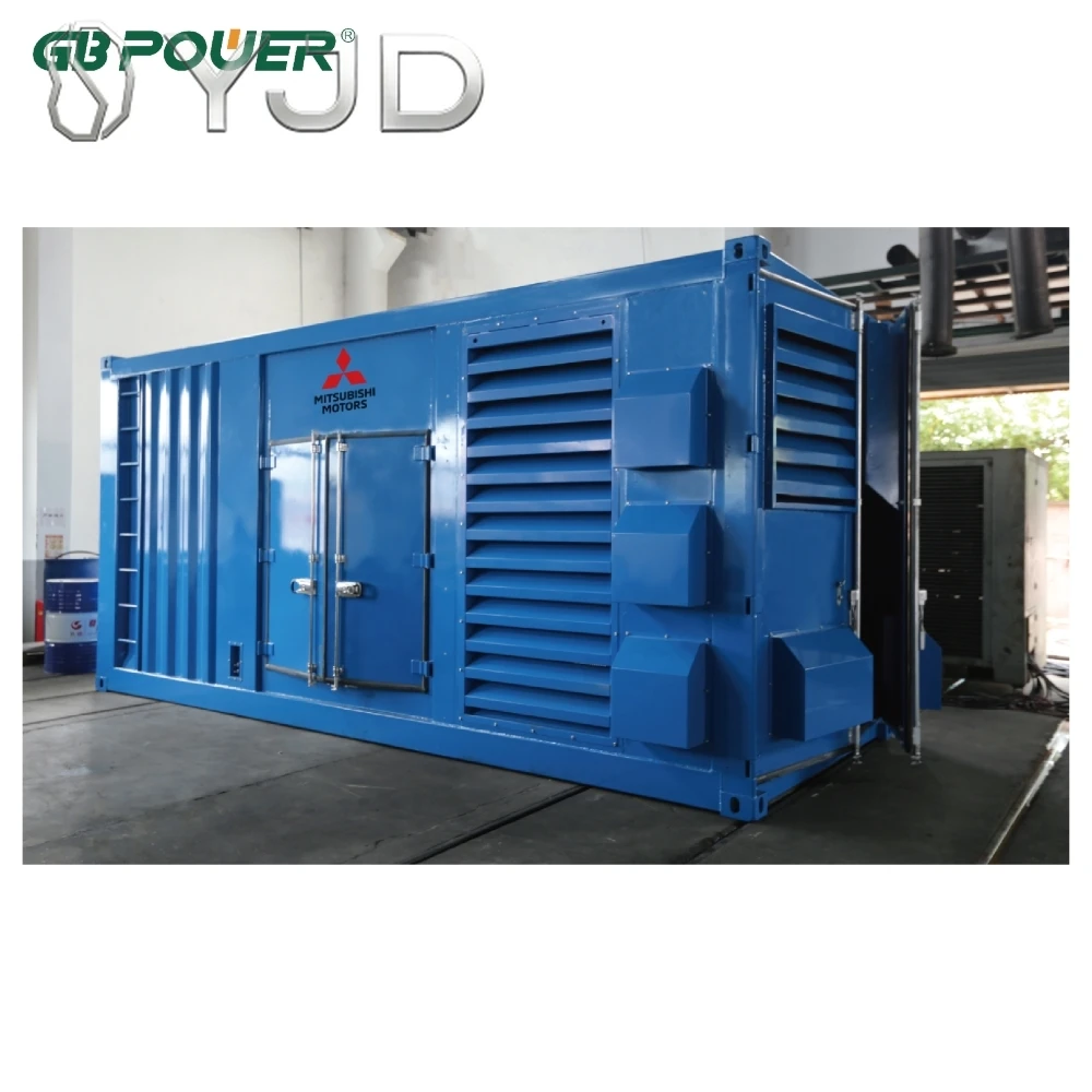 GB POWER GB-MI1000 1000kVA 3 Phase 50Hz Diesel Generator Mitubishi Engine Model S12H-PTA Leroy Somer Alternator TAL-A49-E ATS