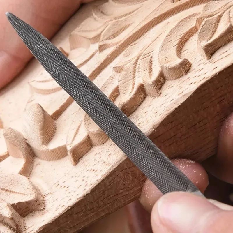 High-quality Needle File Set High Carbon Steel File Semicircle Flat Square Triangle Manual File Woodcarving Tools