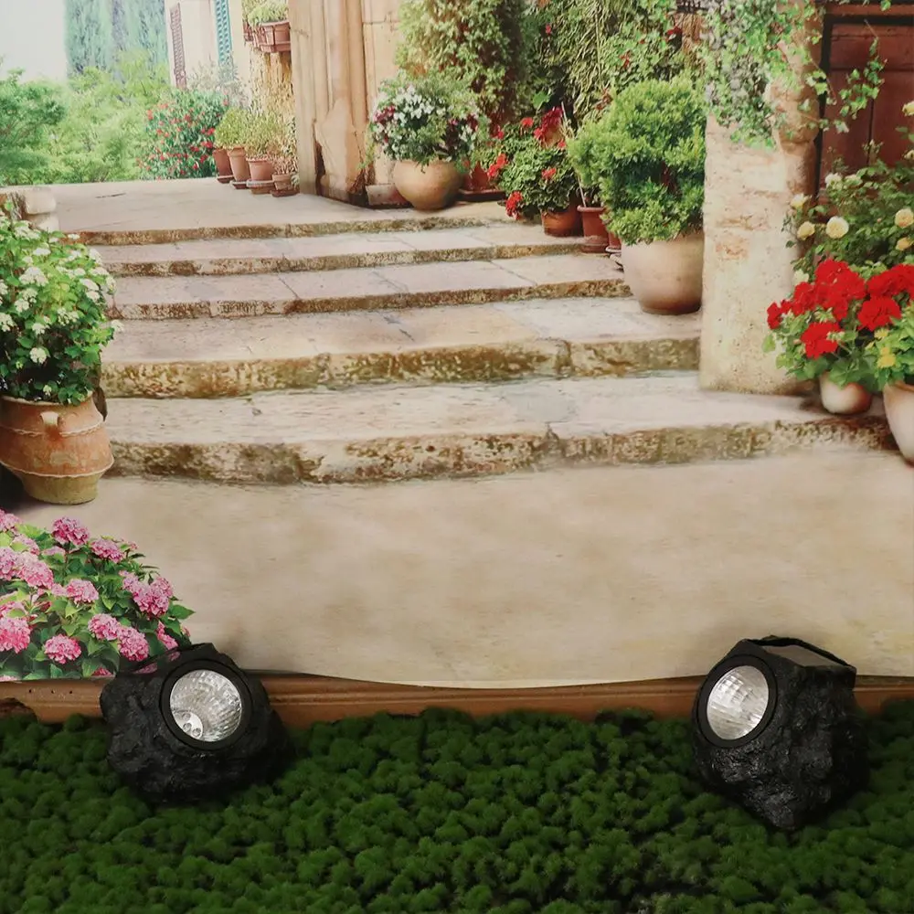 

Белый свет, прожектор, солнечный каменный светильник, имитация камня, водонепроницаемая солнечная рок-лампа, светодиодная энергосберегающая лампа для газона, пейзаж