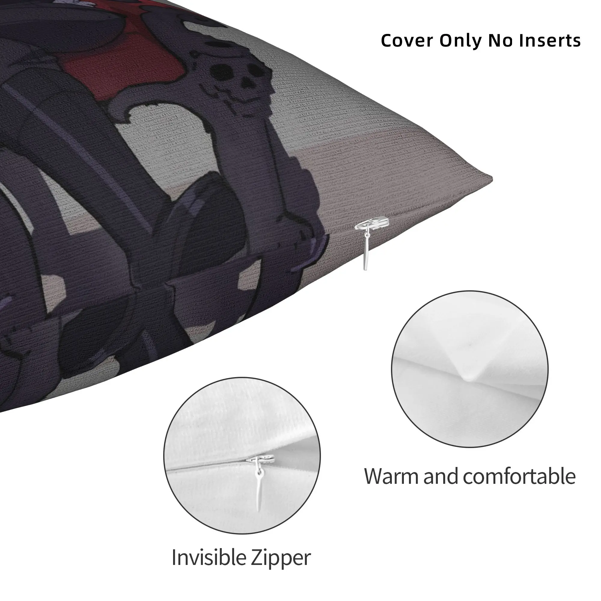 Print Helltakers Lucifers Cerberus Game Pillowcase Polyester Cushion Cover Decorative Anime Throw Pillow Case Cover Sofa Square