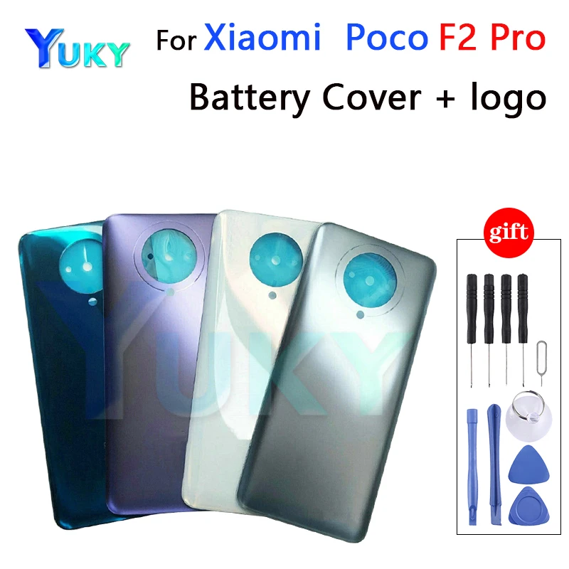 For Xiaomi POCO F2 Pro  Battery Back Cover Door For Pocophone Xiaomi Poco F2 Pro Phone Housing Case Replacement + CE LOGO