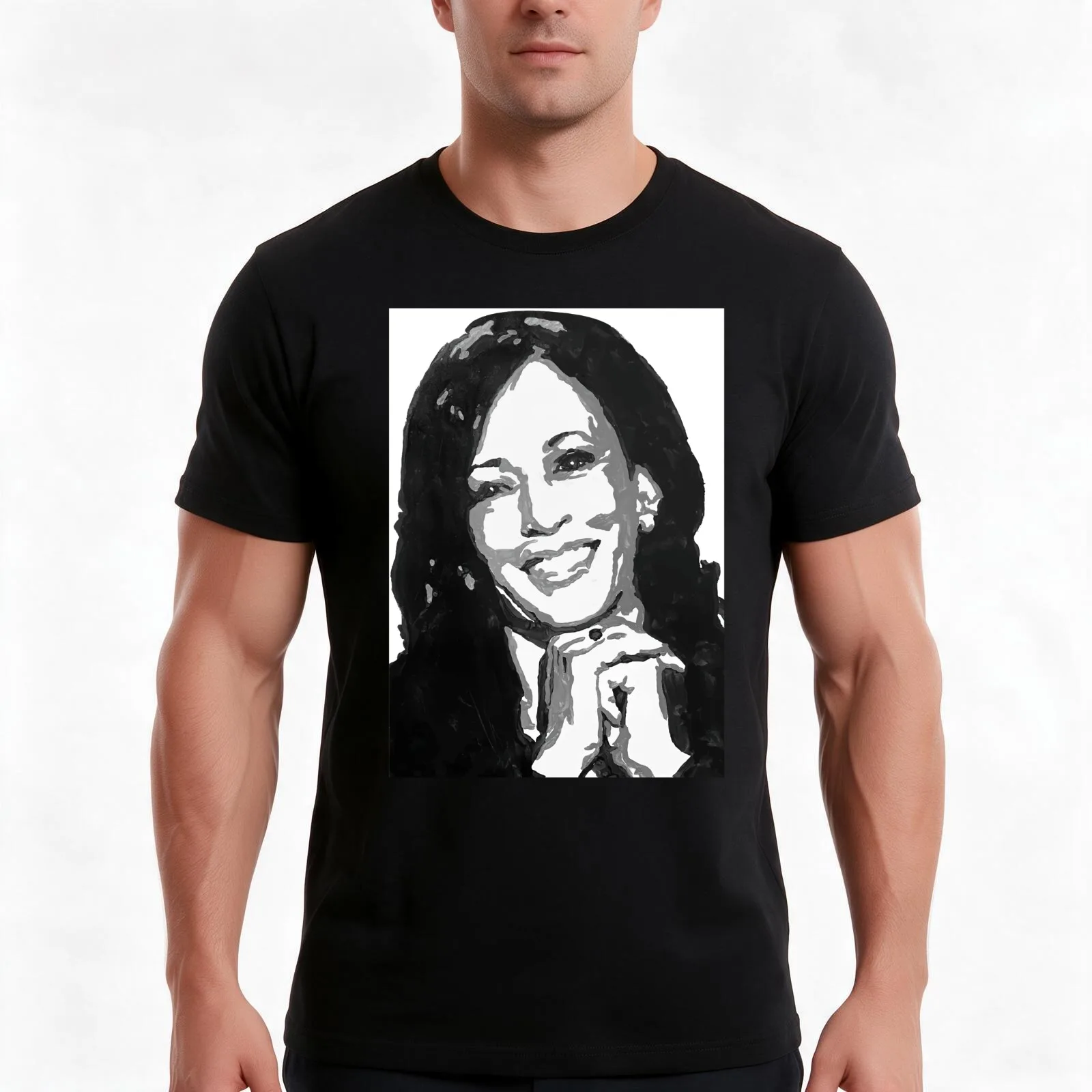 US Vice President Kamala Harris T-Shirt, Summer Casual Cotton Tee, Oversized Streetwear Tops, Vintage Graphic Print, 100% Cotton