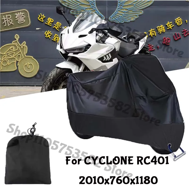 Motorcycle Full Covers For CYCLONE RC401 Car Outdoors Sun Protection Dust No Ear Thickened Oxford Clothcover Accessories
