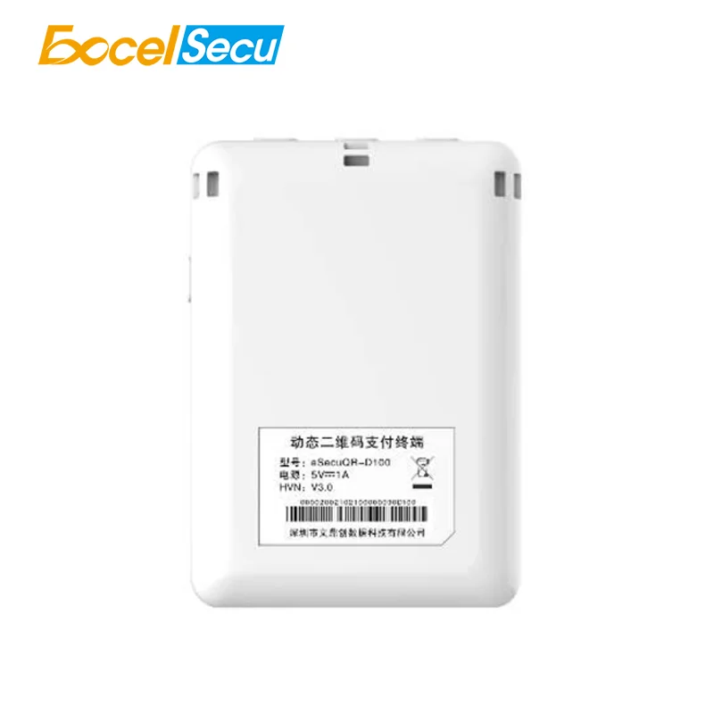 Excelsecu Dynamic QR Code 2.4-inch Color LCD Display Compact Light Support BLE NFC Speaker For Elderly Care Security