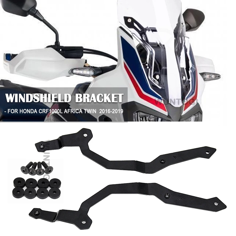 

For HONDA CRF1000L Africa Twin CRF 1000 L 2016 - 2019 Windshield Bracket Windscreen Holder kits Screen Raiser Lift Up Support