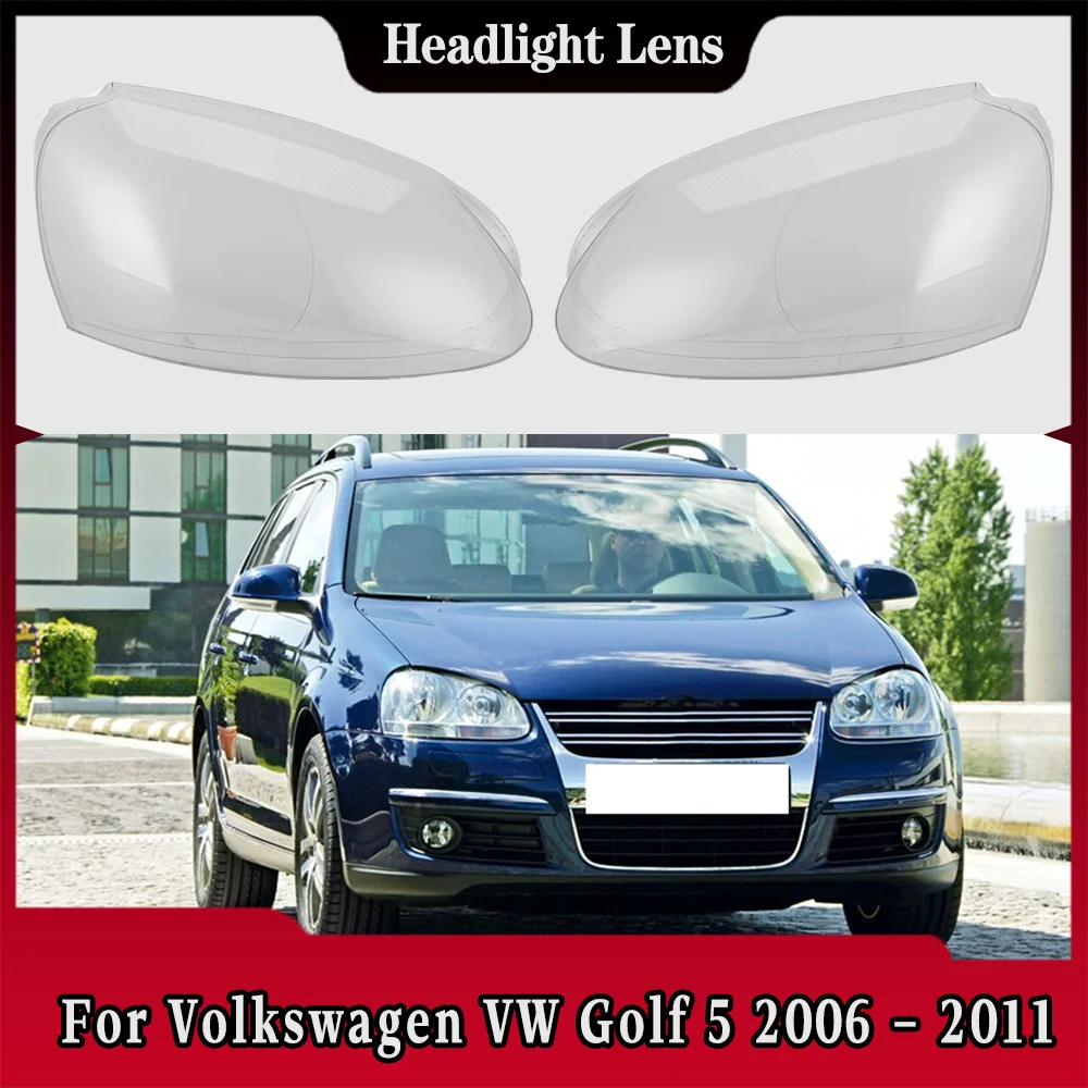 

For Volkswagen VW Golf 5 2006 2007 2008 2009 2010 2011 Lampshade Headlight Shell Headlamp Lamp Cover Transparent Shade Lens