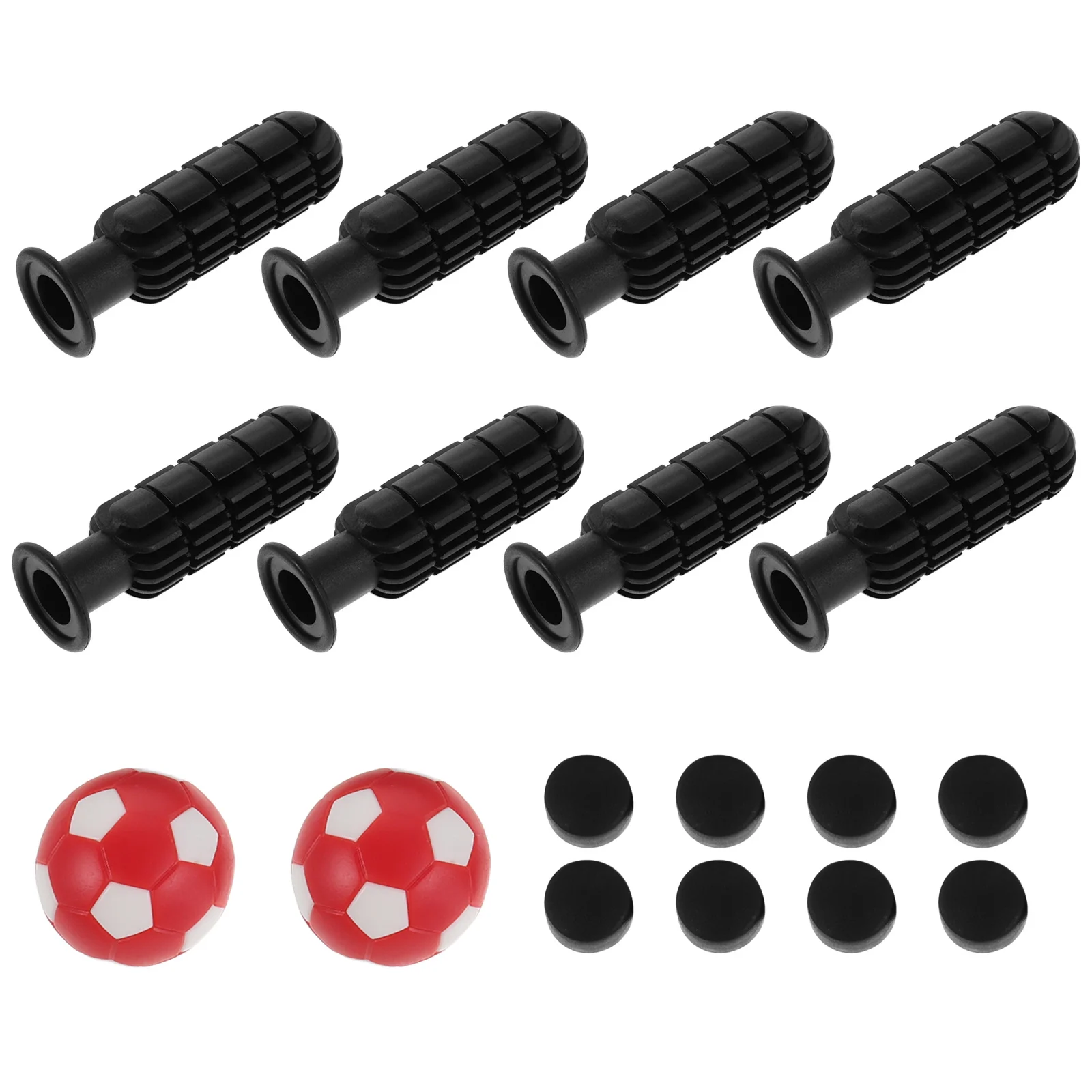 1 Set Tischfußball-Ersatzteile, komplettes Griff-Set, 32 mm Kugeln, robuste Kunststoffkonstruktion für Tischfußball-Zubehör