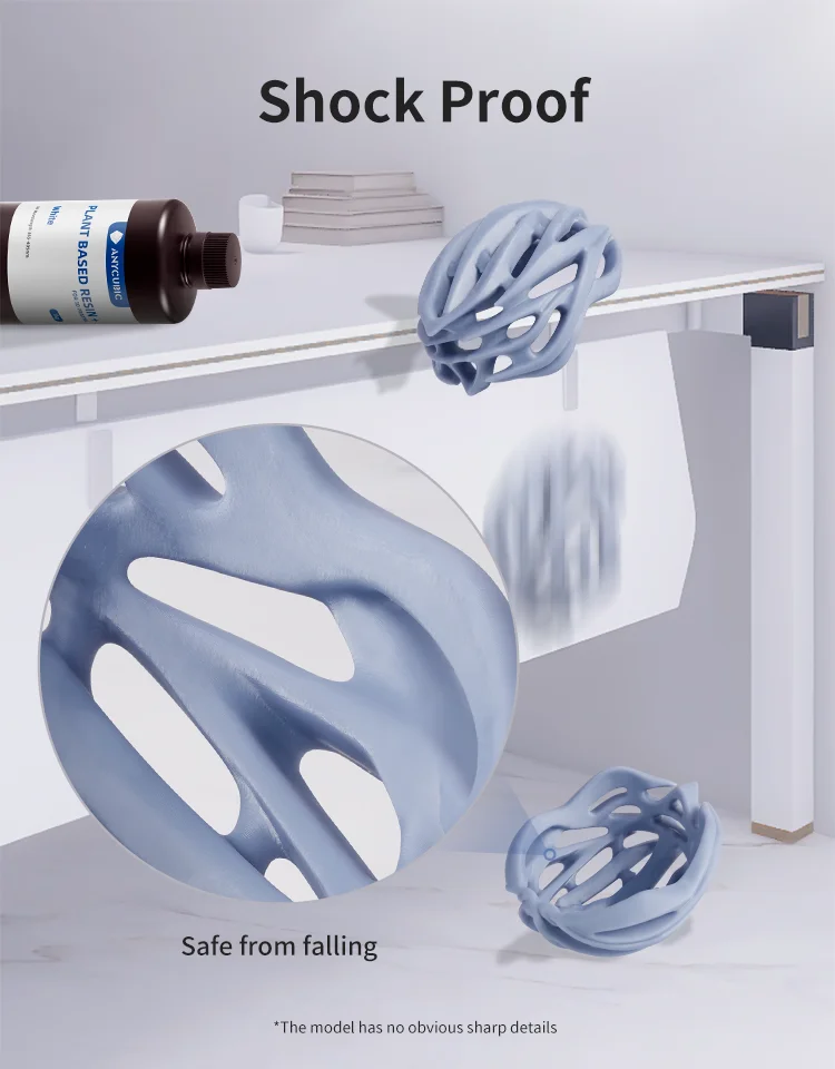 ANYCUBIC UV Tough Resin 2.0 Flexible 3D Printing Material For Photon Mono LCD 3D Printer 405nm High Precision 3D Printing Resion