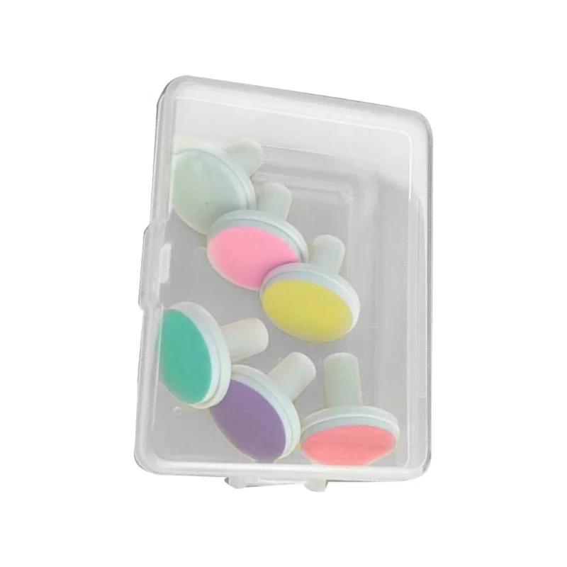 6 pçs/set almofadas de aparador de unhas elétricas substituição cabeça moagem para arquivo de unhas do bebê crianças trimmer manicure peça reposição