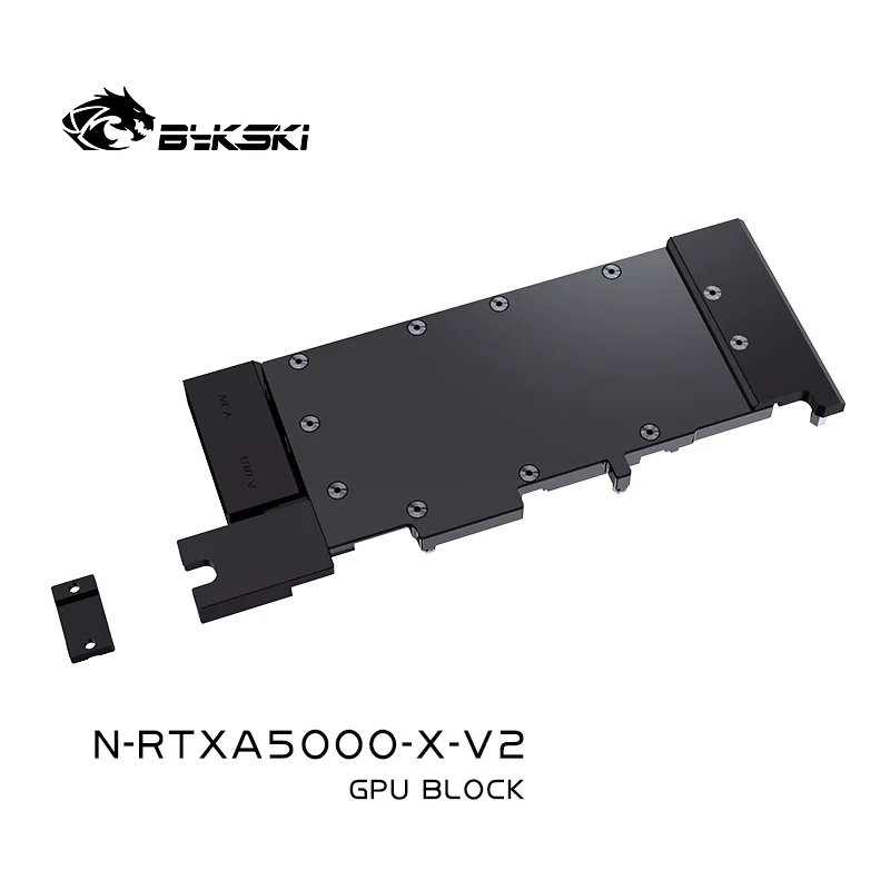 Bykski N-RTXA5000-X-V2 GPU Water Block , for Leadtek RTXA5000 Liquid Cooler Graphics Card Water Cooling Radiator/Dense Waterways