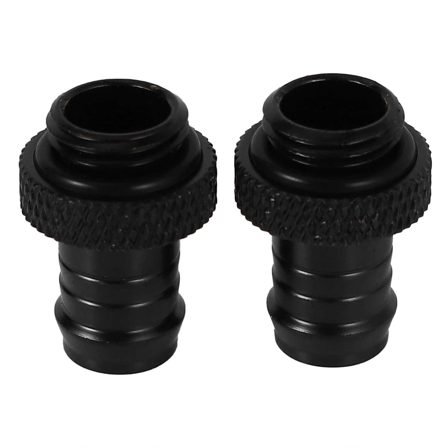 2Pcs Barb Fitting Computer radiatore di raffreddamento ad acqua dissipatori di calore in rame morsetto di raffreddamento per tubi Id da 3/8 pollici G1/4 cromato Del