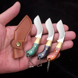 1pc Stainless Steel Mini Barbecue Cutting Meat Knife，EDC Disassembling Courier Pocket Knife，Keychain Decoration ，Special Gift