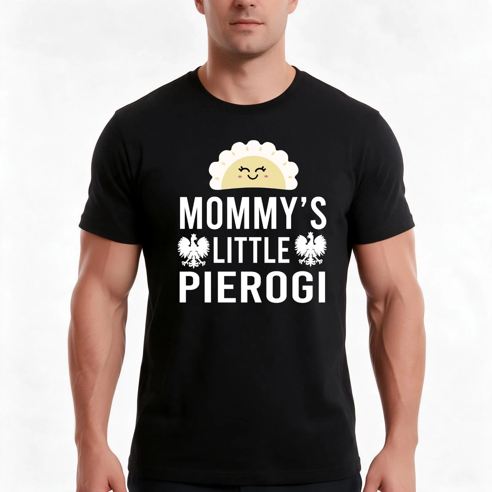 Mommy Little Pierogi,Kids Dyngus Day,Polish Pride,Polish Mom Mother,Poland Gift Falcon,Boys Girls Infant T-Shirt, 100% Cotton