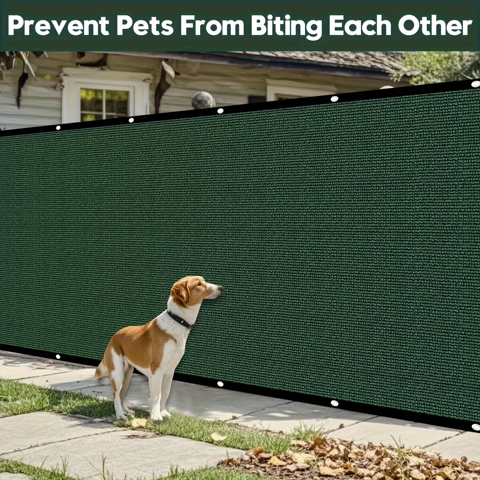 

5Ft X 25Ft/6Ft X 50Ft Fence Privacy Screen, Heavy Duty Privacy Fence Screen, Outdoor Shade Cloth Mesh Barrier, Includes 33Ft Black Rope, Green
