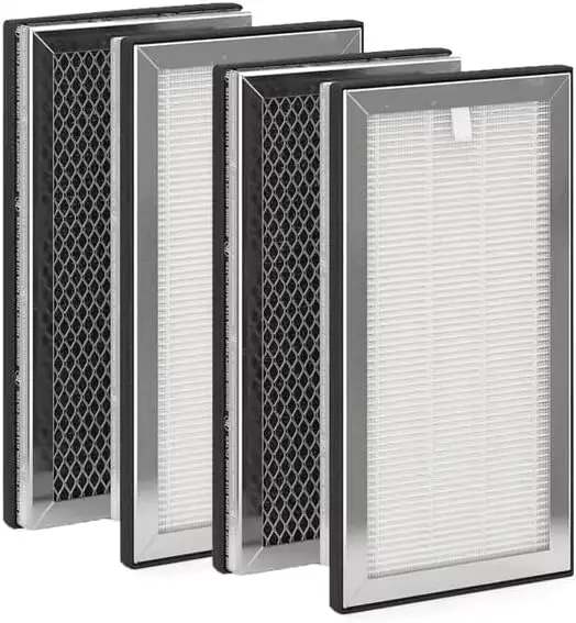 

Replacement Parts Ture Hepa Filter and Activated Carbon Filter Compatible with Medify MA-15 Series Air Purifier, Pre-Filters