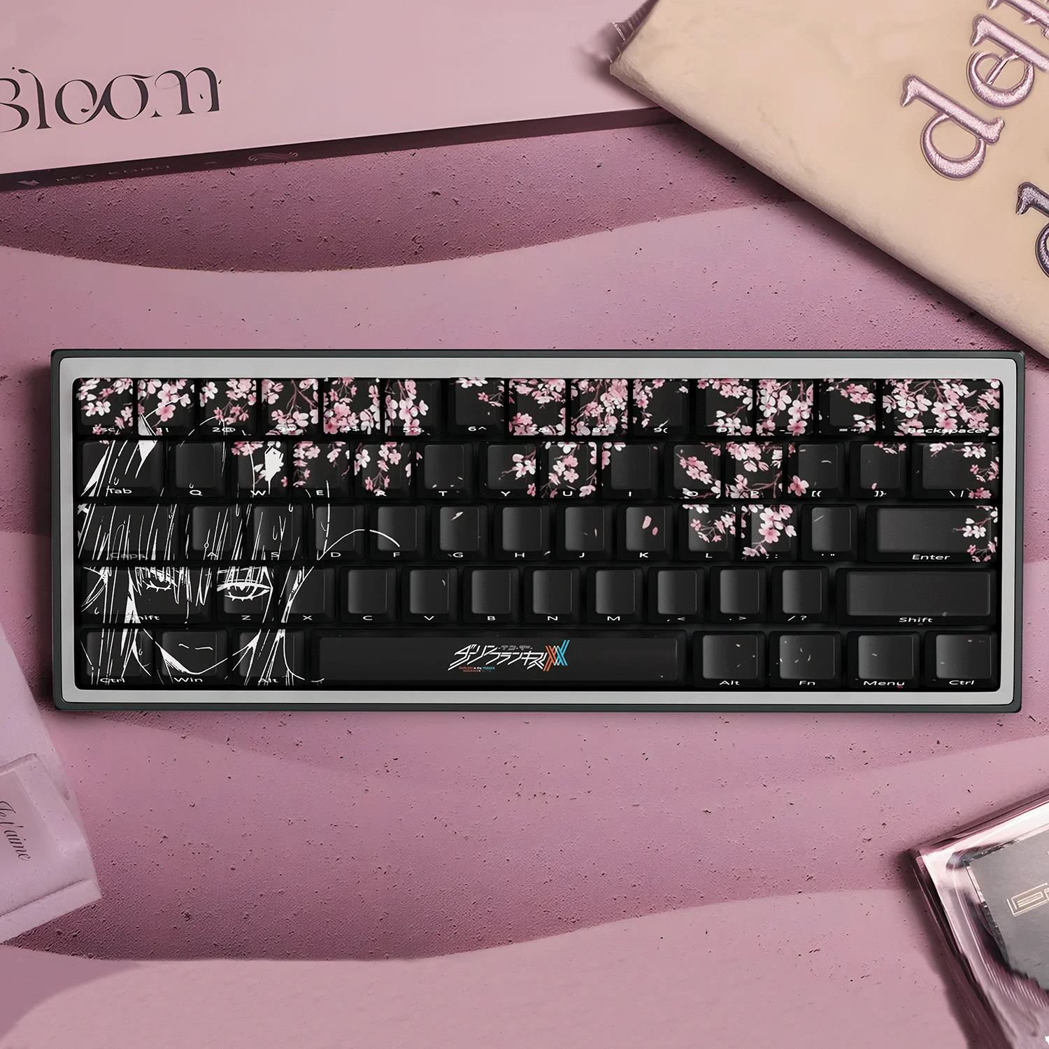 DARLING in The FRANXX02 Keycaps Anime Chreey Dye-Sub PBT Custom Mechanical Keyboard Keycaps Ez63 Made68 Step From Ace68