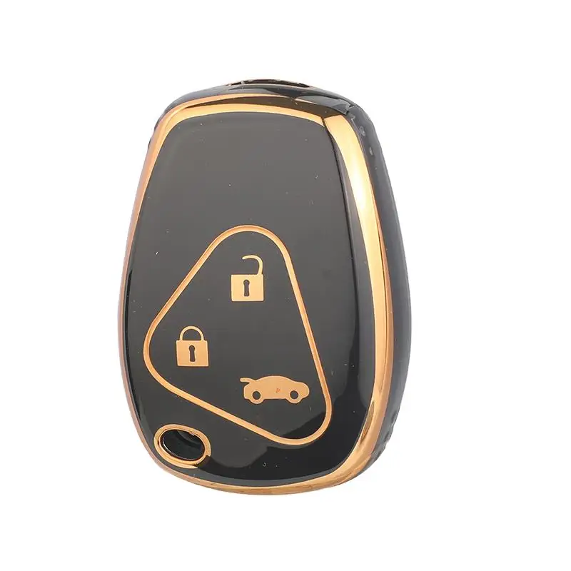 حافظة مفاتيح السيارة الناعمة من مادة البولي يوريثان Jingyuqin لرينو كليو ترافيك توينجو كانجو ماستر مودوس داسيا داستر سانديرو 2/3 BTN ملحقات