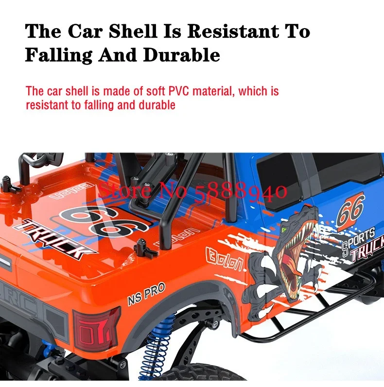 

1:8 46CM Large Car 4K Camera 4WD Shock Absorption All Terrain High Speed Remote Control Truck Bright Headlight WIFI FPV RC Truck