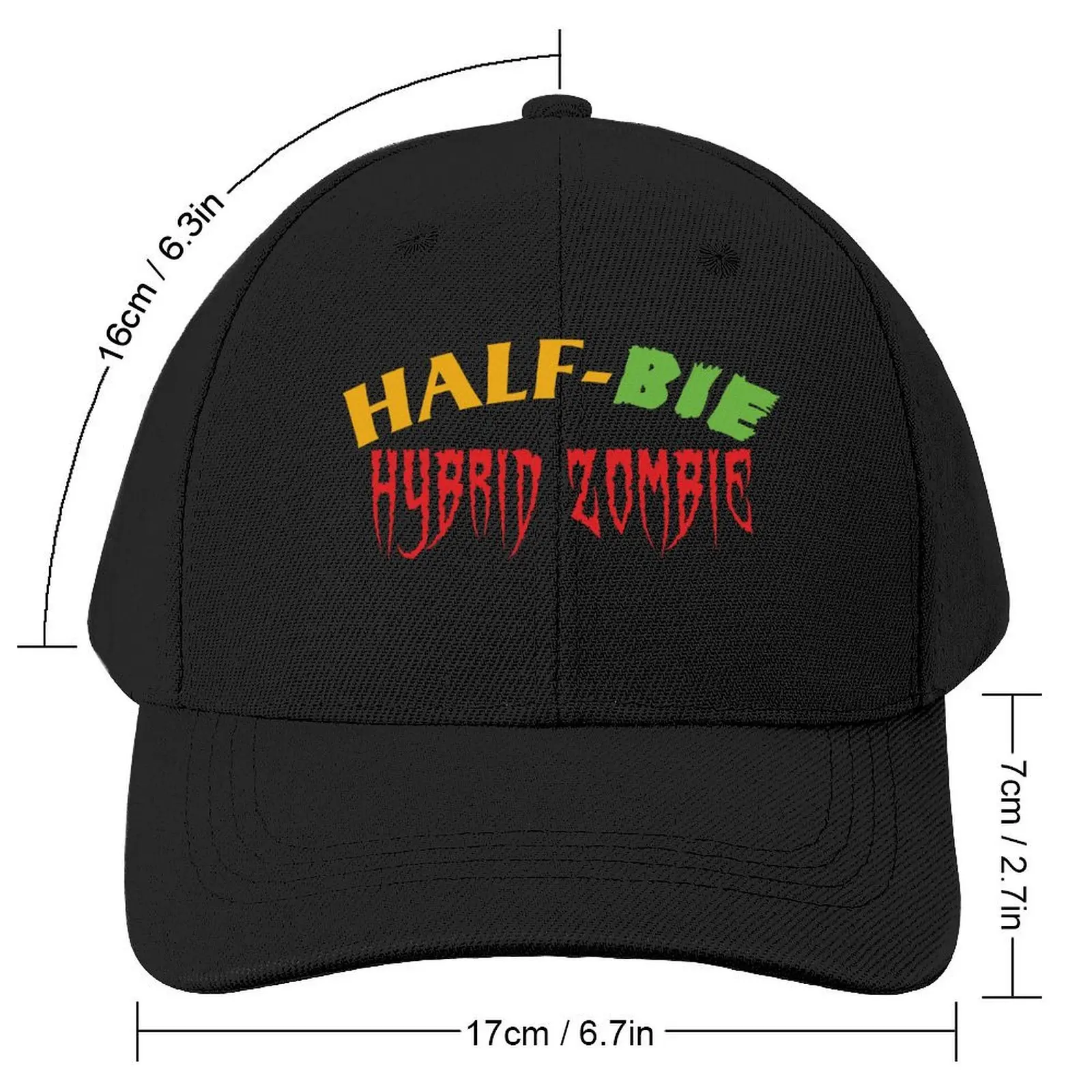 Half-Bie Hybrid Zombie - Half Human Half Zombie Korean Zombie Horror Dead K-Drama Baseball Cap Visor dad hat Hats Man Women's