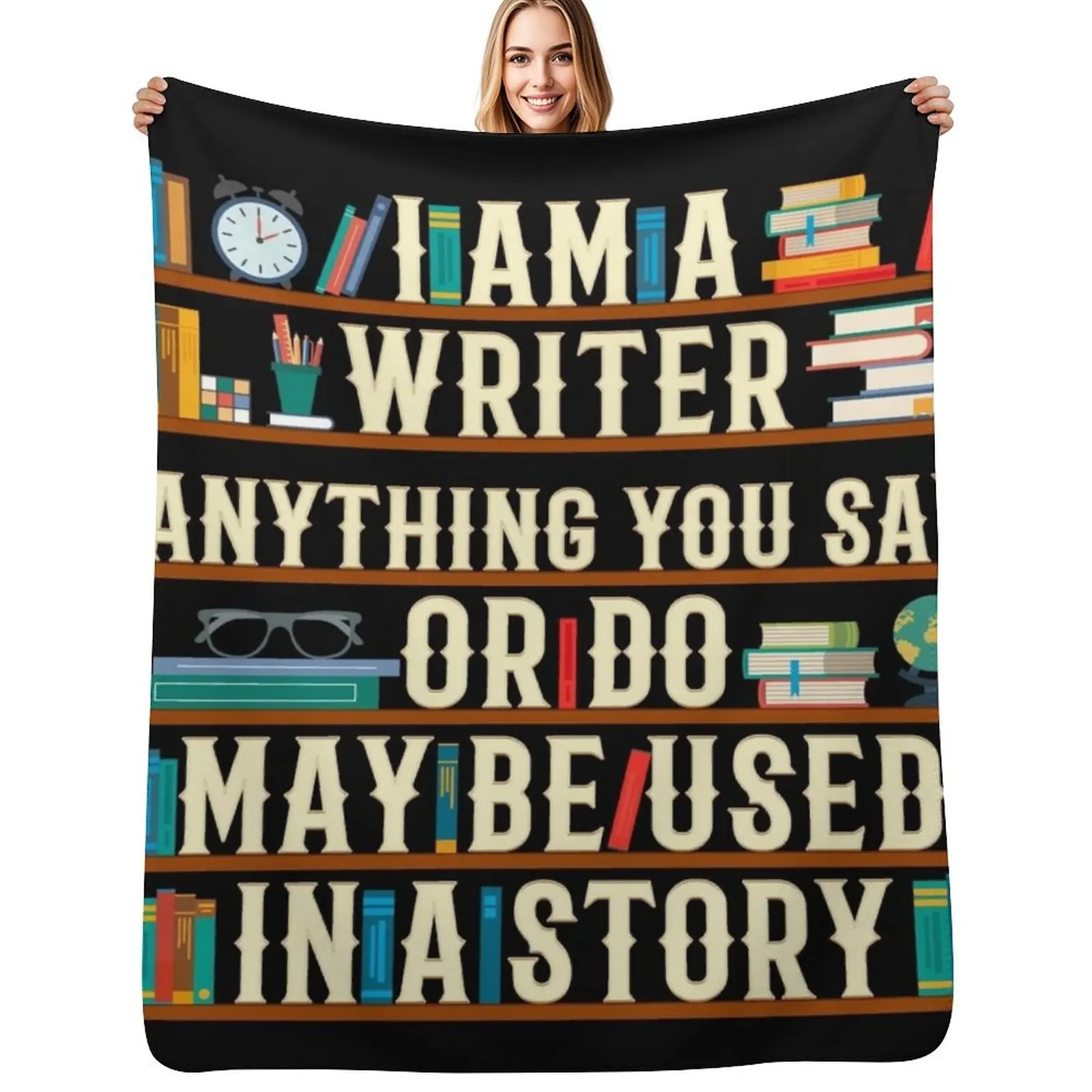 

I'm A Writer Throw Blanket Flannel Fabric Blankets For Sofas For Decorative Sofa Summer Blankets