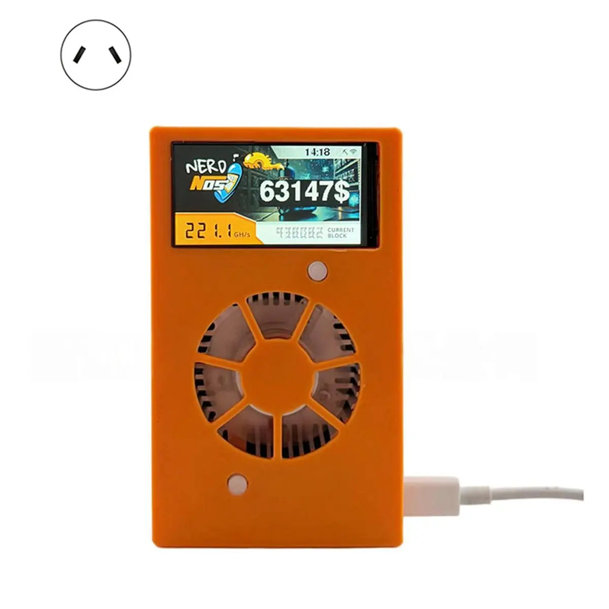NEW FACTORY~NerdMinering V2MAX 200GH/S Bitcoin Solo Lottery Miner Win 3.125 BTC Miner WiFi Connection Miner US