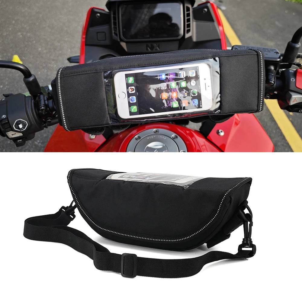 

Для мотоциклов, уличной серии, приключенческой серии, водонепроницаемая сумка с изогнутым рулем и сумками для хранения на навигационном окне мобильного телефона