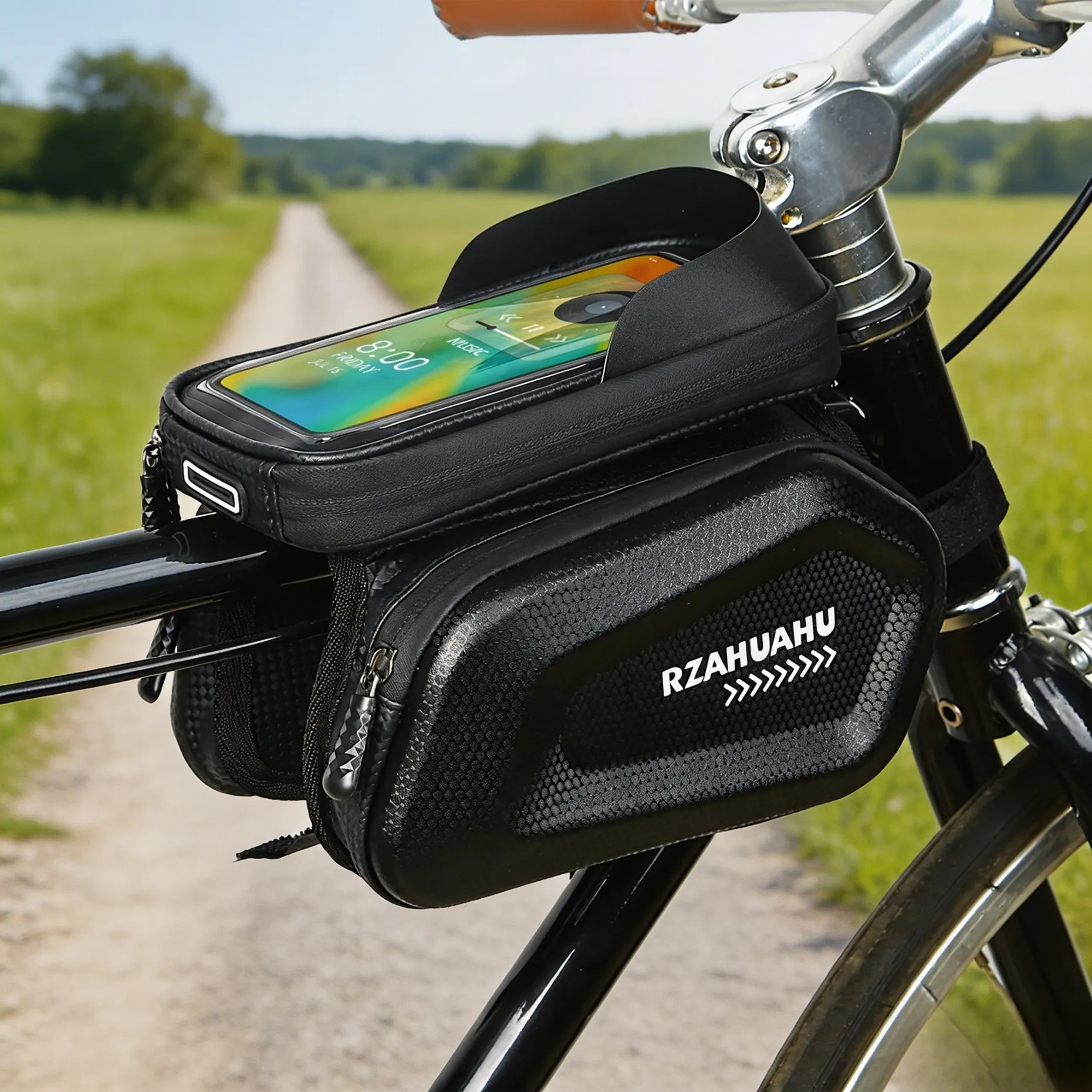 Youtube Phone Accessories - Sac de cadre de vélo étanche