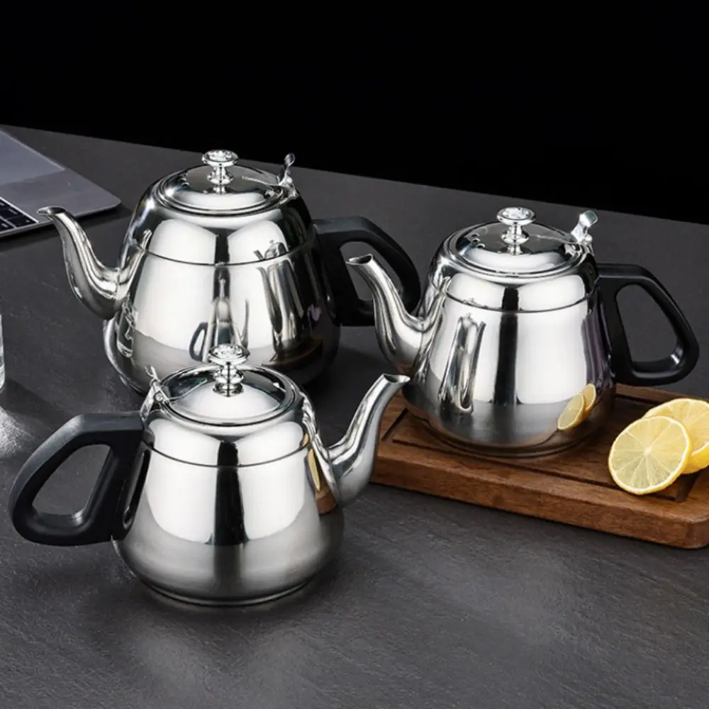 

Durable With Filter Stainless Steel Teapot 1.2L/1.5L/2L Easy To Carry Kettle Lightweight Large Capacity Water Stove Home
