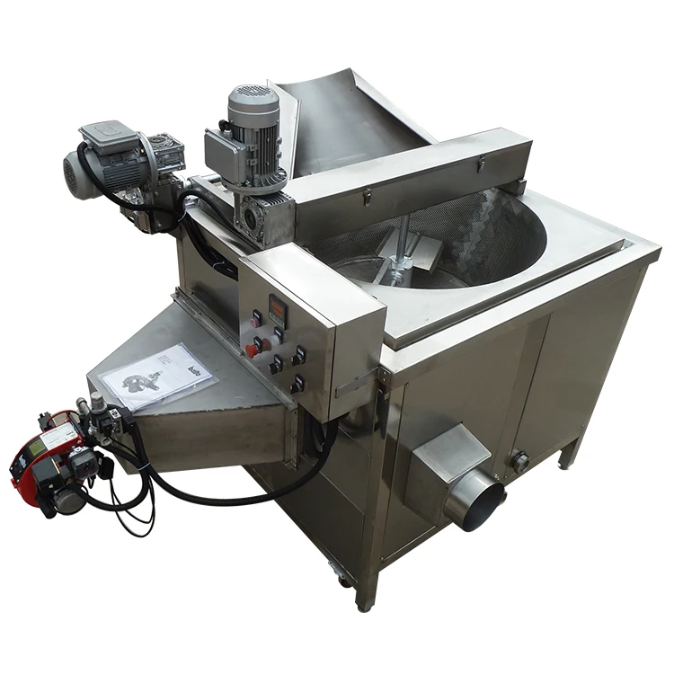Oil Recycling Snacks Banana Chip Gas Heated Batch Fryer Machine Potato Chips Deep Fryer