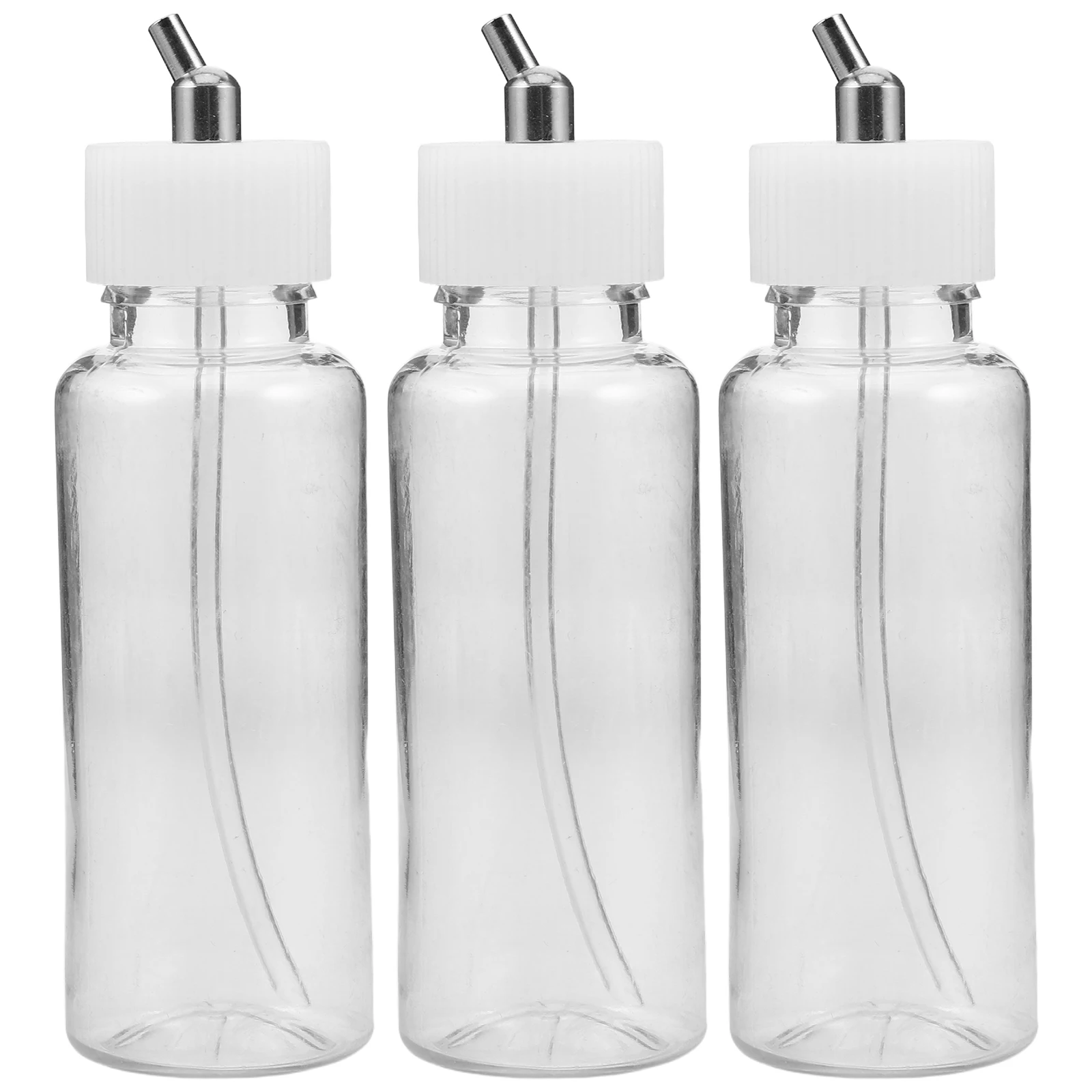 

3pcs 80Cc Refillable Airbrush Paint Mixing Bottles Siphon Feed Adapter Jars Color Dispenser Portable Spray Paint Storage
