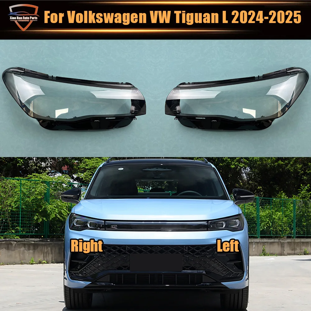

For Volkswagen VW Tiguan L 2024 2025 Headlamp Cover Headlight Shell Transparent Lens Plexiglass Replace Original Lampshade