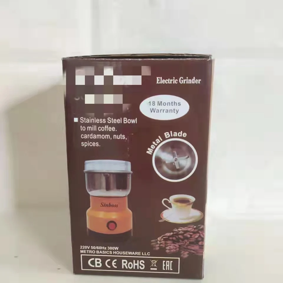 Stainless Steel Grinder Small Coffee Powder Machine Household Grinding Machine