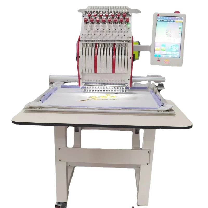 New household horse head machine computerized embroidery machine single head 15 needle household industrial embroidery machine
