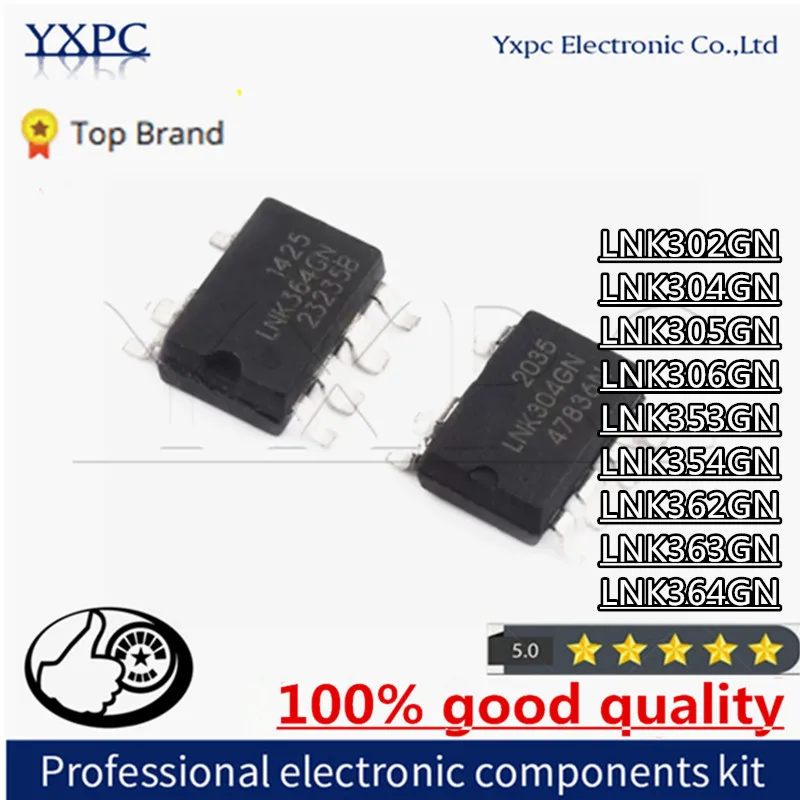 10pcs LNK302GN LNK304GN LNK305GN LNK306GN LNK353GN LNK354GN LNK362GN LNK363GN LNK364GN SOP-7 Chips