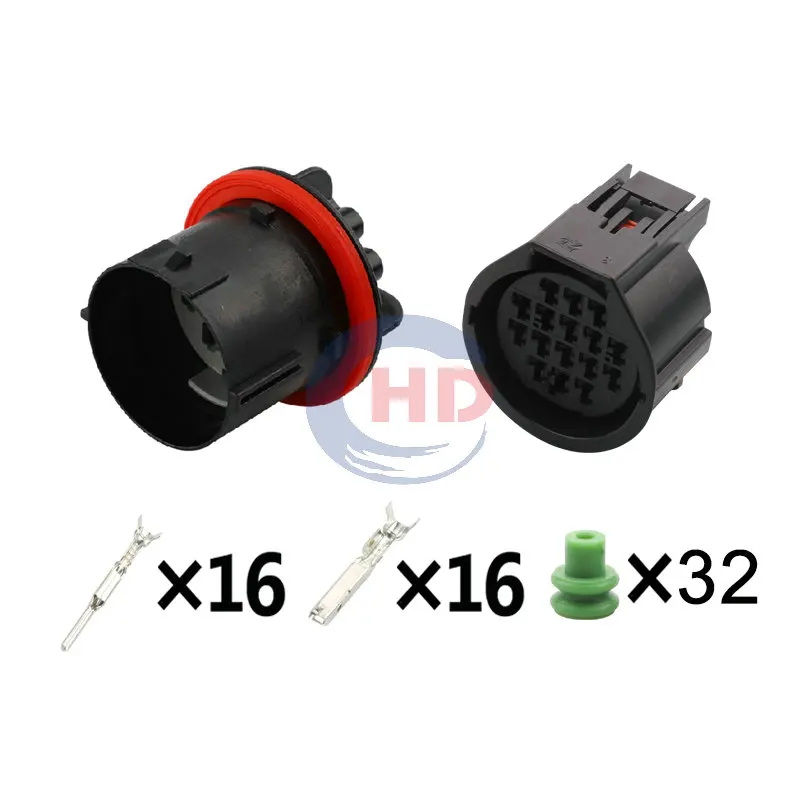 1-20 sets  16pin Headlight Connector 7282-3445-30 7283-3445-30