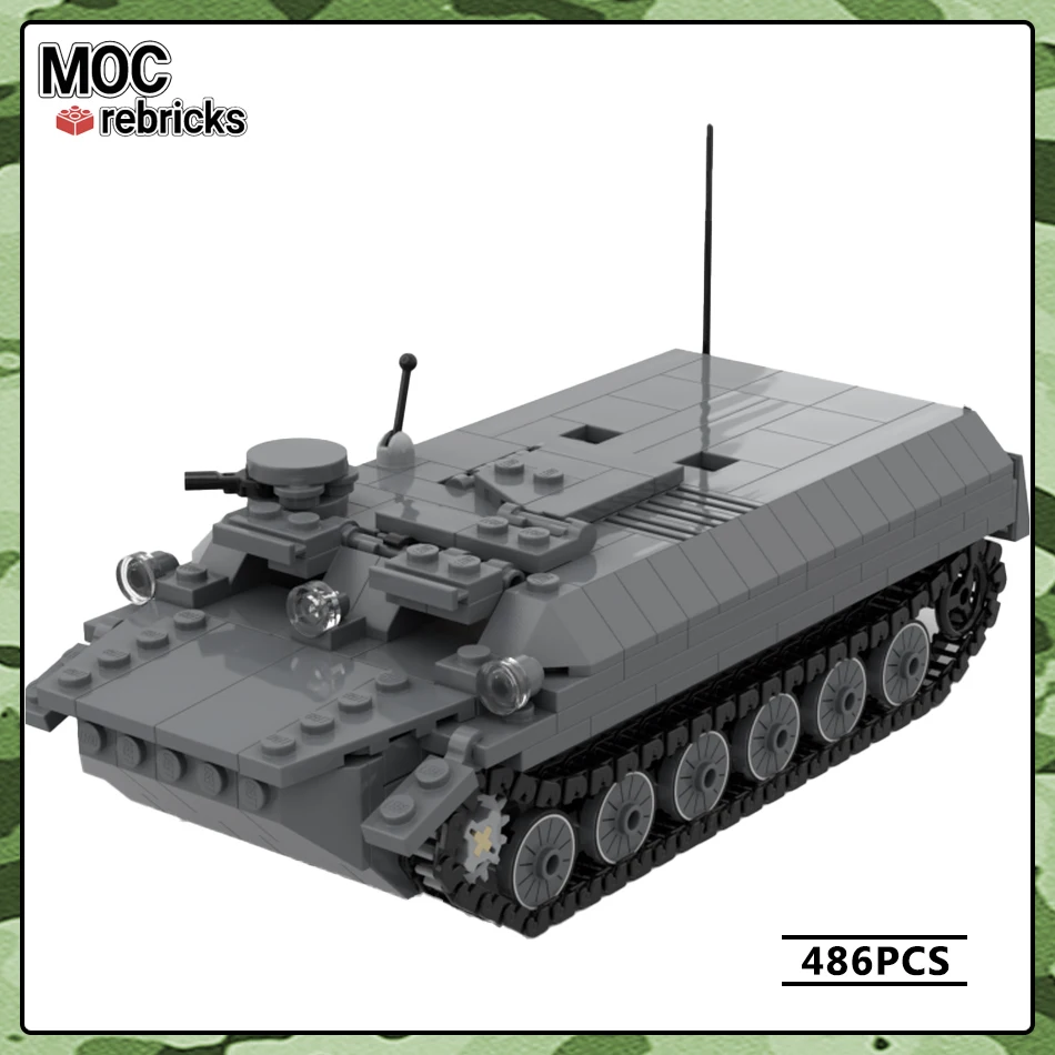 

Military Vehicles Series Soviet Union MT-LB Track Tank MOC Building Block DIY Model Collection Experts High Difficulty Brick Toy