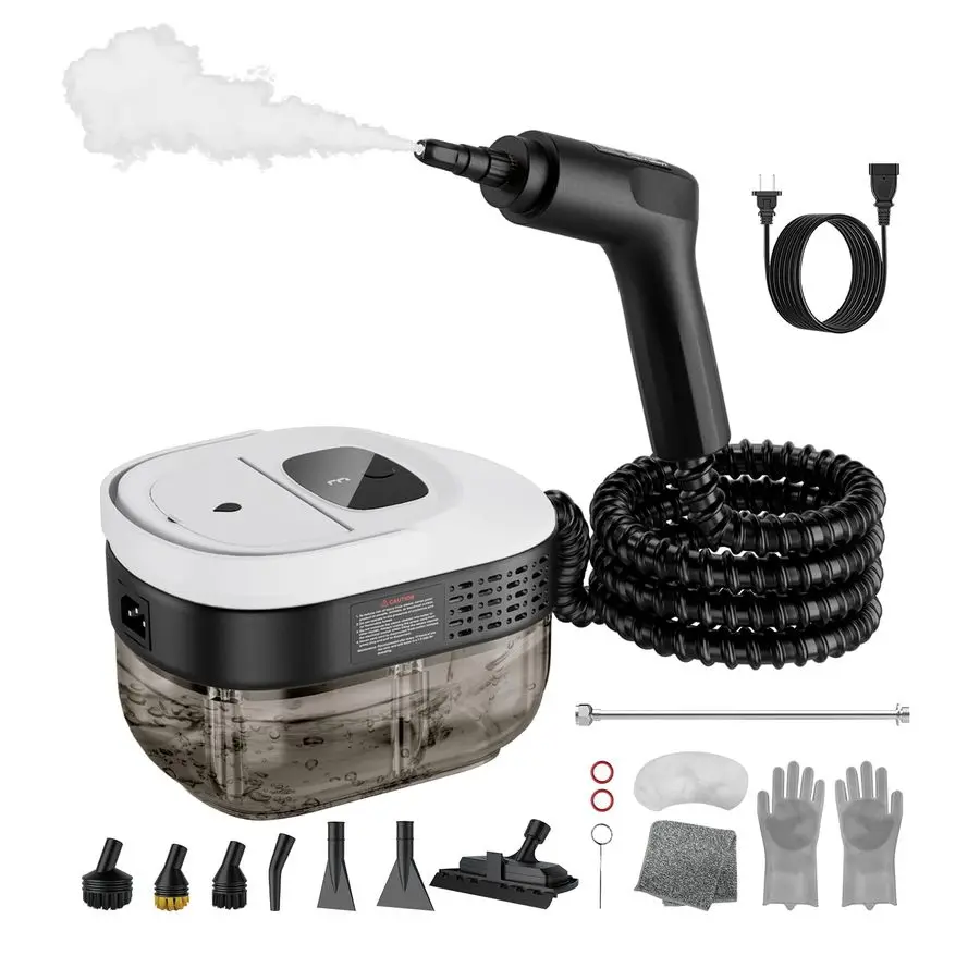 

Steam Cleaner for Home, 2500W High Pressure Steamer, 15s Fast HeatUp, 1.6L Tank, Portable Steam Cleaner for Car, Floor, Grout, K