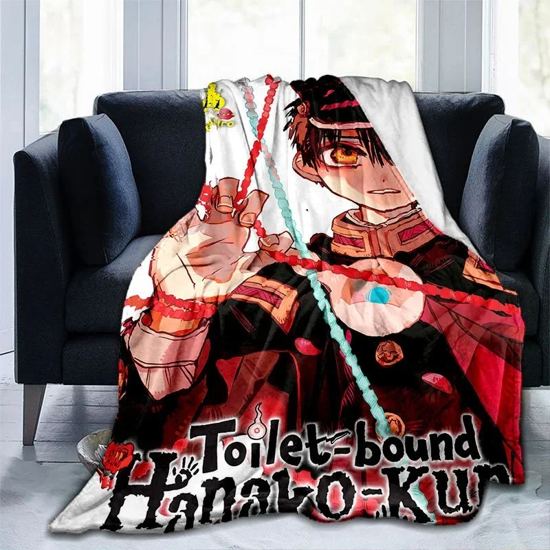 New 3D Printing Anime Toilet-Bound Hanako-kun Throw Blanket Soft Blanket Dust Cover Sofa Bed Blankets for Adults Home Decotation