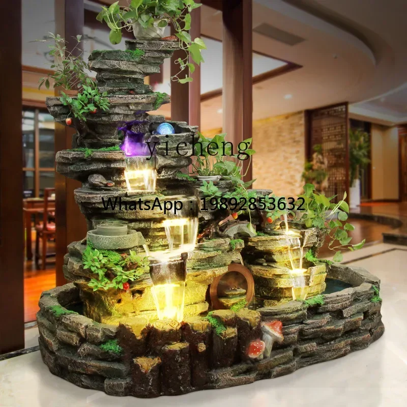 YFY  Courtyard Garden Water Feature Fountain Fish Pond Landscape Decoration Rockery Flowing Water Ornament Circulating Water