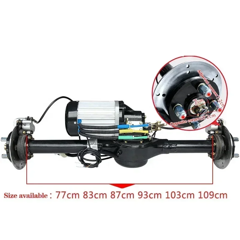 Hot SalesElectric Vehicle 3000w 72v Variable Speed Rickshaw Chain Drive Motor Conversion Kit With Controller And Rear Axle