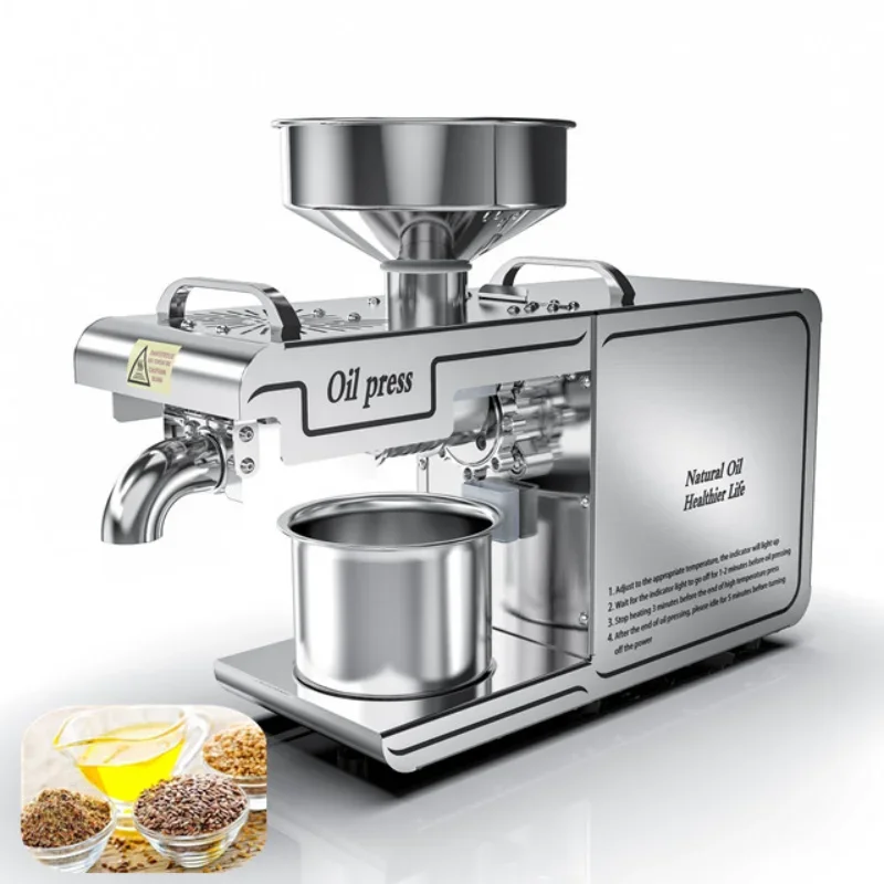 Small Automatic Home Use Cold Press Oil Machine Peanut Soybean Olive Oil Press Machine