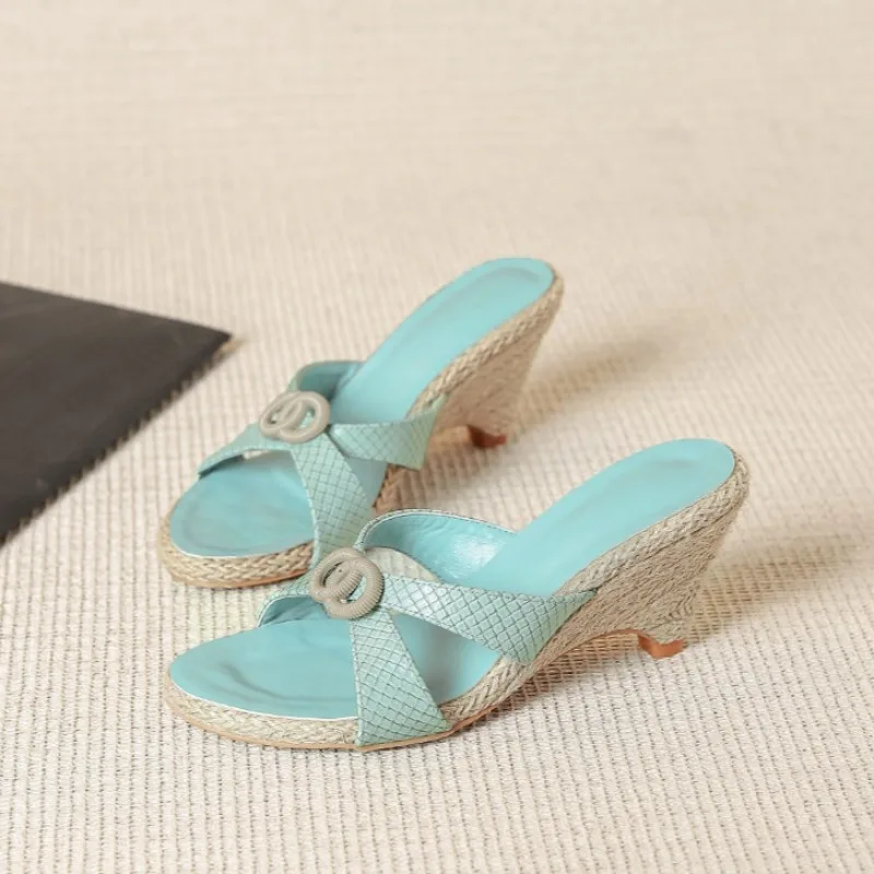 

New Women's Shoes Fashion Retro High Heeled Sandals for Woman Exquisite Vacation Casual Shoes Designer Shoes Sandalias De Mujer