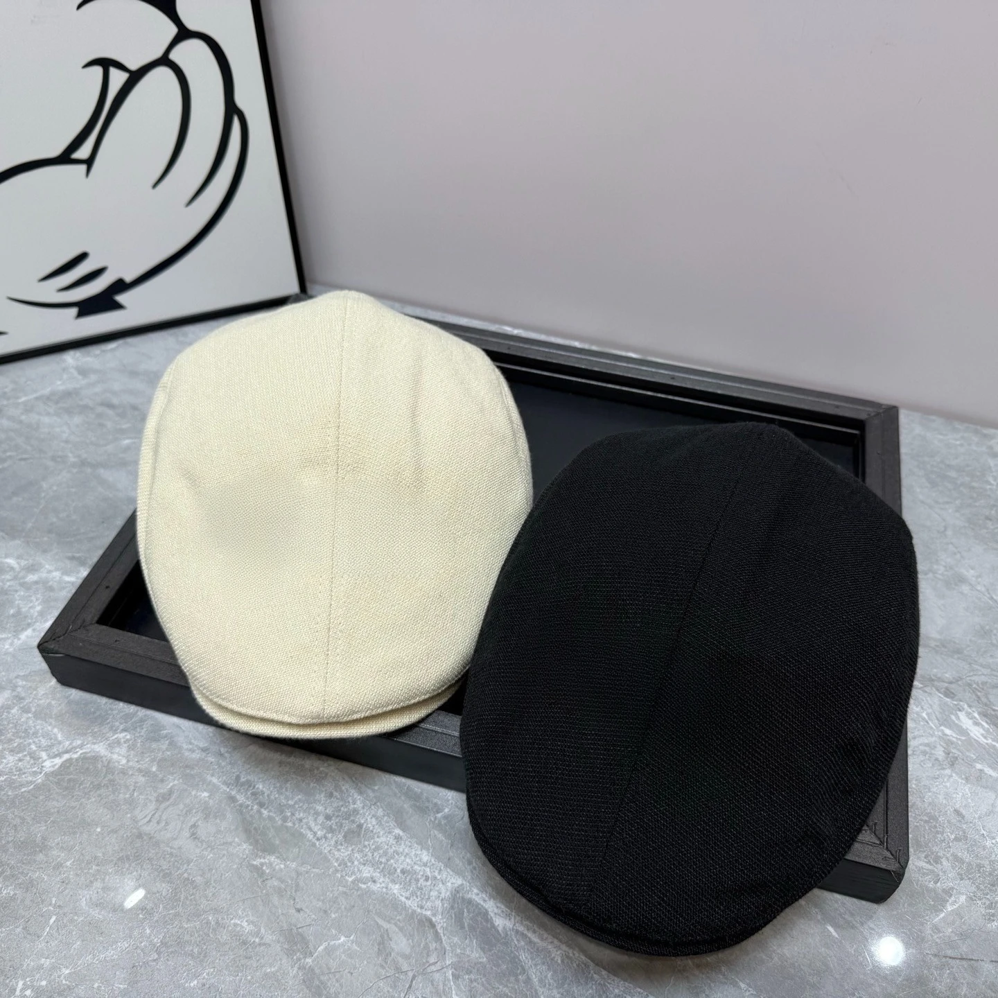 

Newstyle Duckbill Cap with Letters on It Sun Protection Hat Fashion All-match Basin Hat Couple Leisure Painter Hat High-end Gift