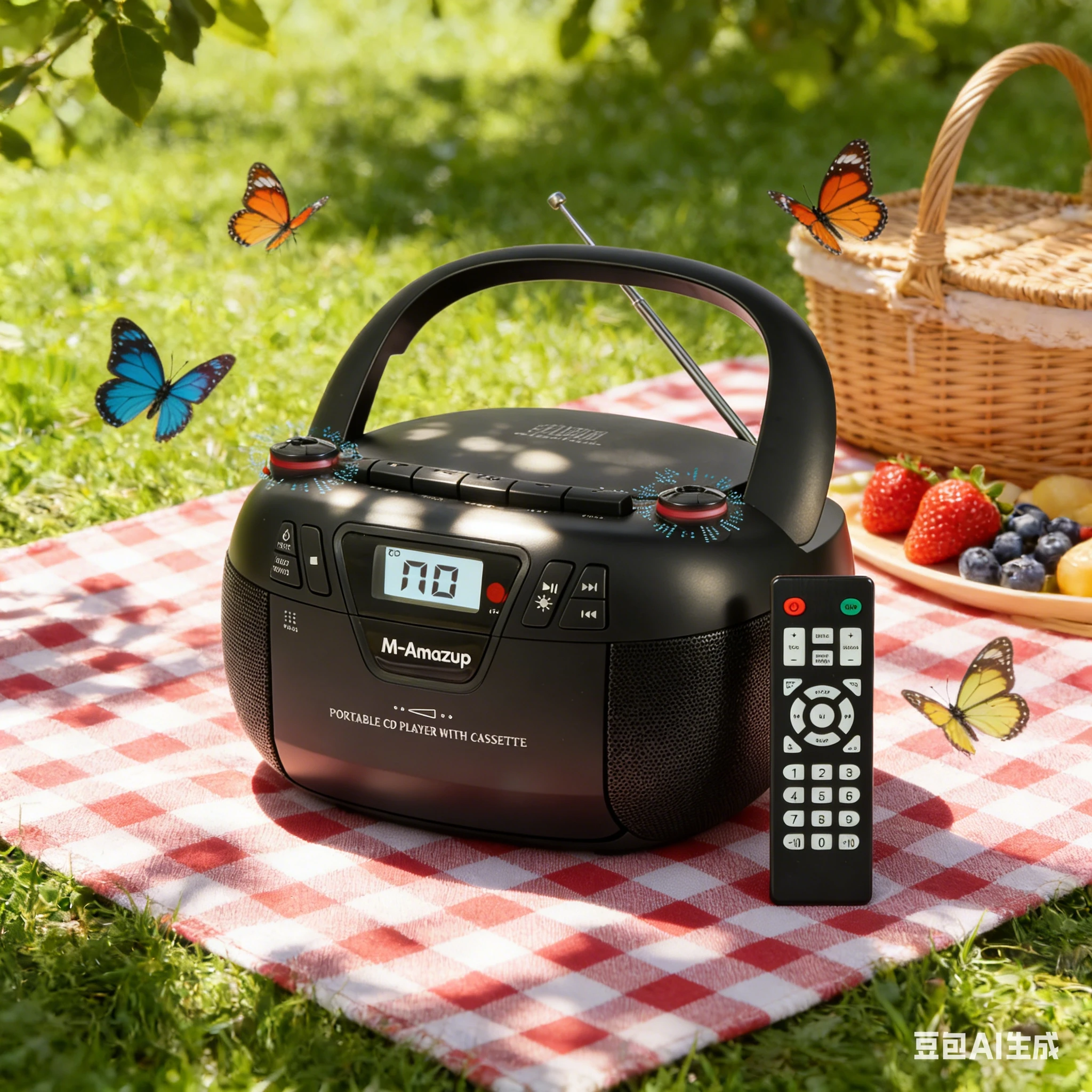 

Универсальный компакт-диск Бумбокс — проигрывает компакт-диски/телефон/USB/Bluetooth 5.1, AM/FM-радио, запись, AUX, пульт дистанционного управления, портативный музыкальный плеер в стиле ретро