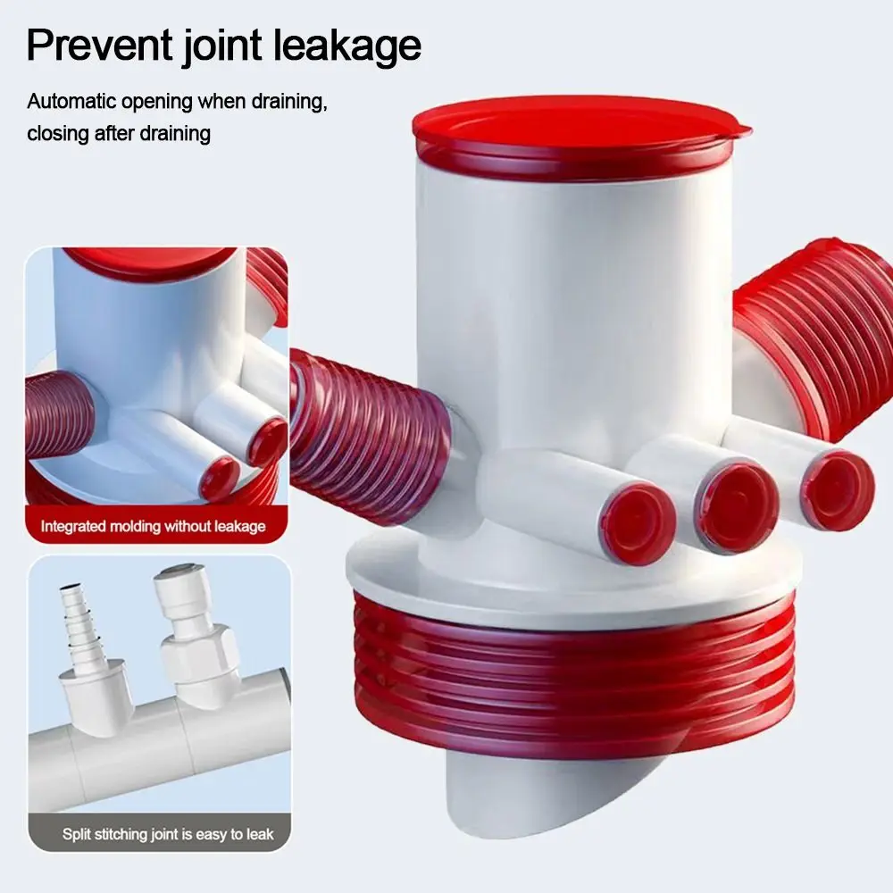 

Bathroom Kitchen Floor Drain Joint Multi- Purpose Pipe Drainage Connector Hose Adapter Disposer Trap Tool Bathroom Accessories