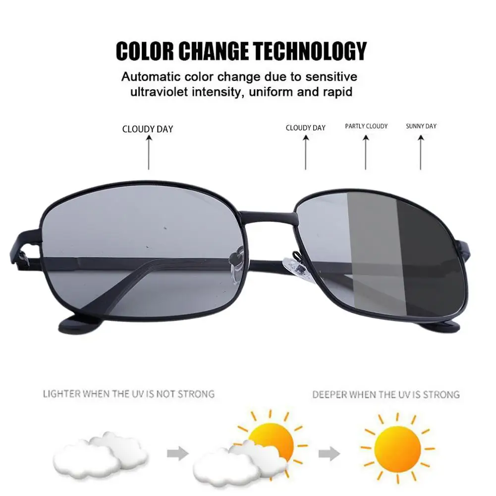 Motorcycle Riding Polarized Glasses Photochromic Sunglasses For Men And Women Comfortable To Wear Scratch-resistant Lenses