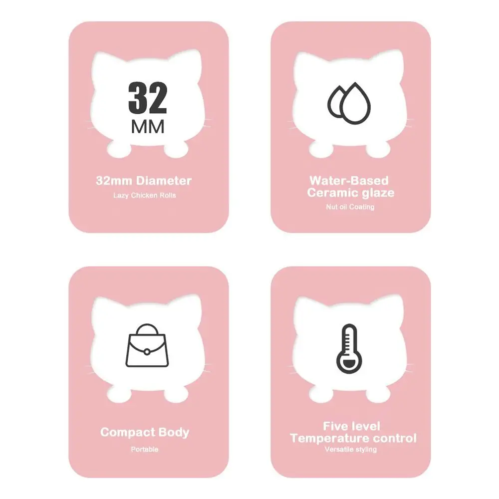 

32 мм щипцы для завивки пляжных волн, защита от ожогов, быстрый нагрев, ионная щипцы для завивки волос, простая в использовании, портативная щипцы для завивки волос для всех волос