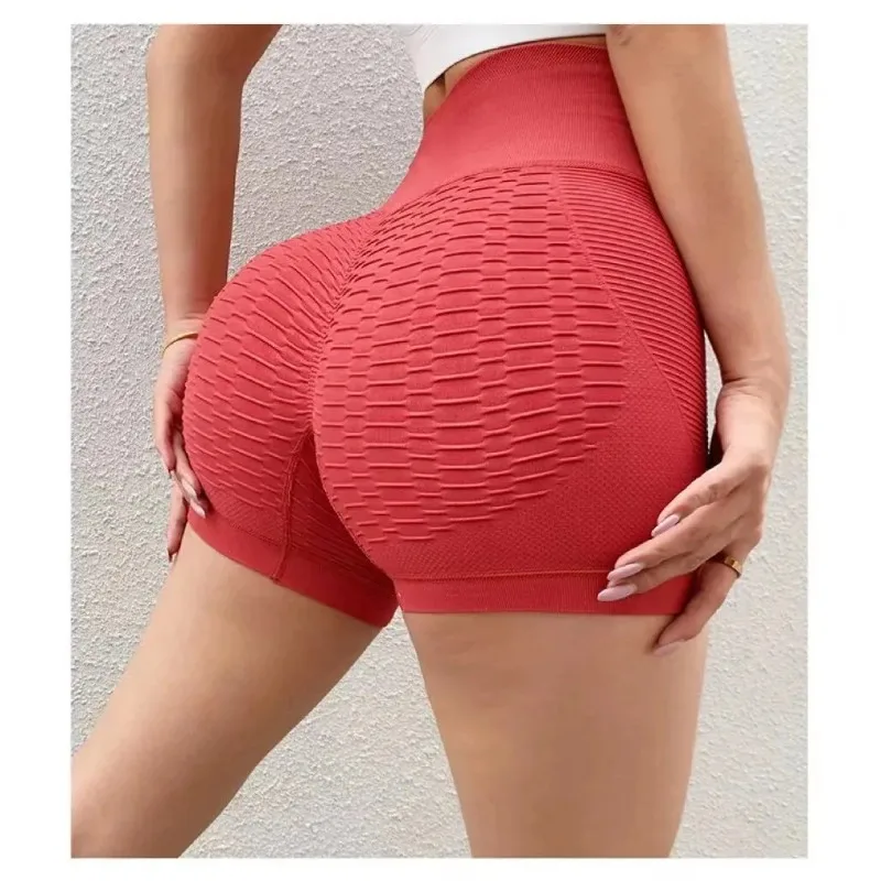 Short de sport taille haute pour femme, push-up, butin, entraînement, sexy, collants de yoga, sans couture, fitness, levage des hanches, sport