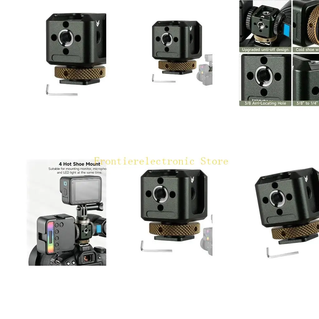 G8DB Dense Camera Hot Shoe Expander For Outdoor Photography Video Recording