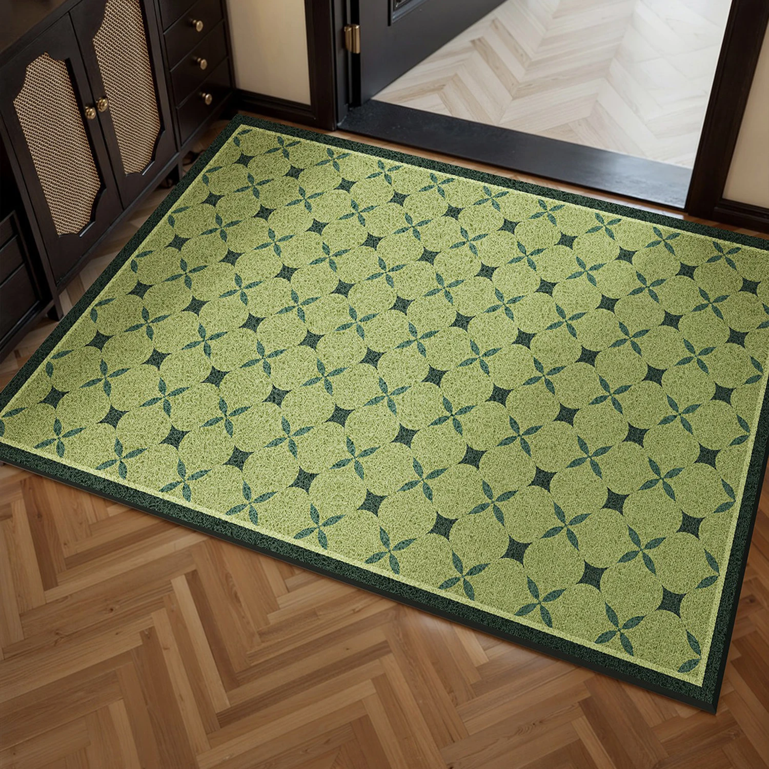

Green Entrance Doormat Welcome Carpet Entry Door Floor Mats Dirty Resistant Easy Clean Non-slip Area Rugs Tappeto Ingresso Casa